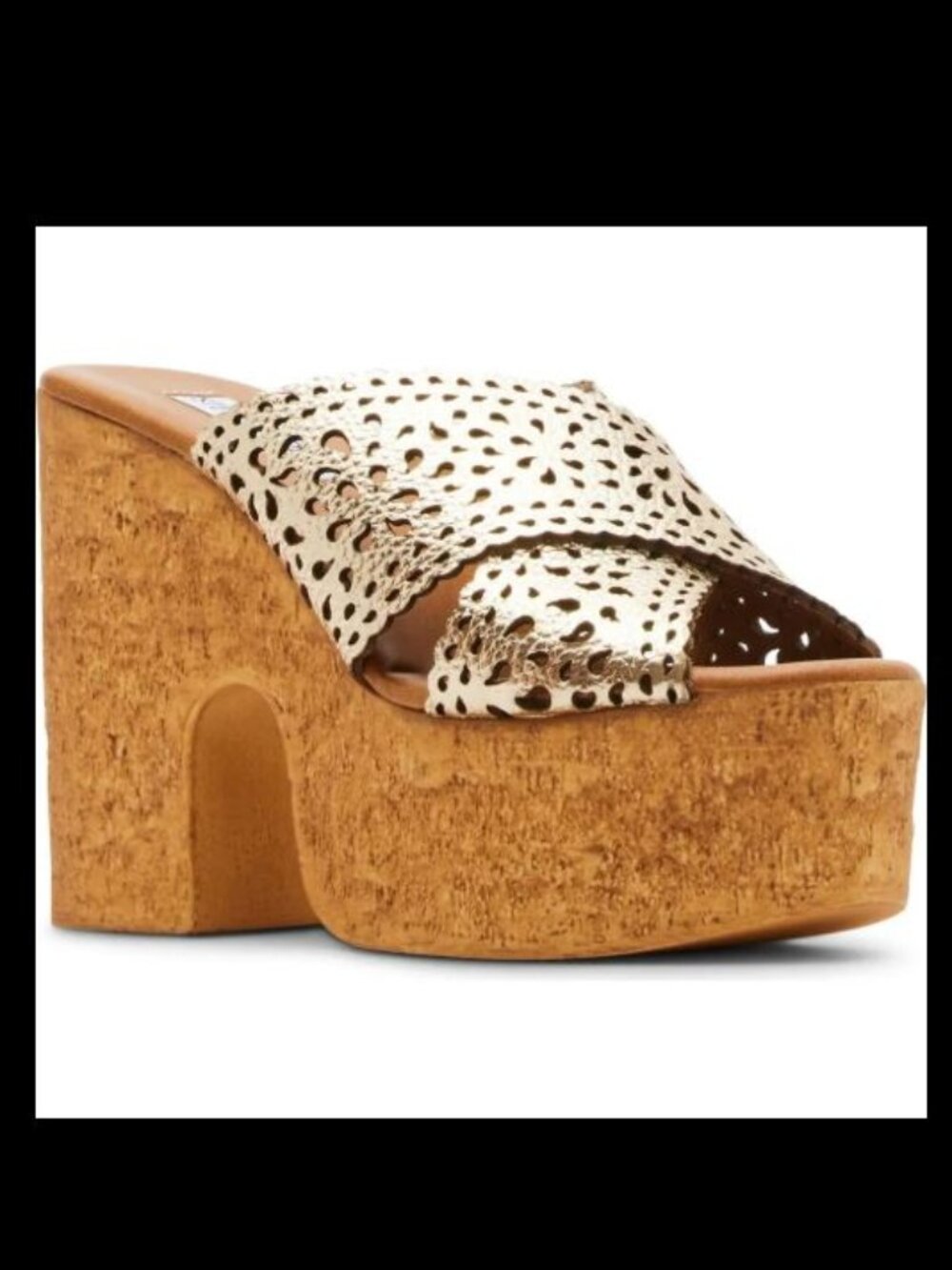 Steve Madden Saffron Gold Platform Sandal